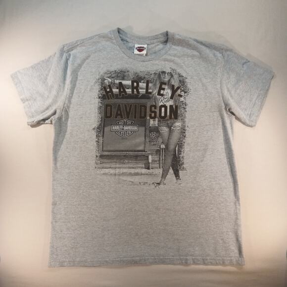 Harley-Davidson Men’s XL Gray Graphic T-Shirt Hillbilly Harley Gatlinburg - Picture 2 of 7